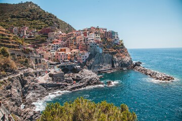 Views of Manarola in Cinque Terre, Italy