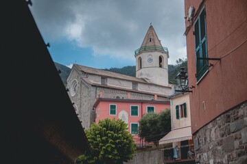 Fototapeta na wymiar Views of Corniglia in Cinque Terre, Italy