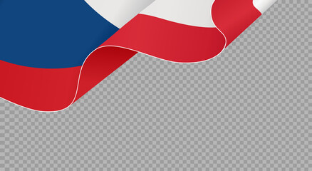 Waving flag of Czech Republic isolated  on png or transparent  background,Symbol of Czech Republic,template for banner,card,promote, vector illustration top gold medal sport winner country