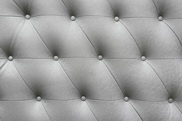 Luxury grey sofa leather cushion for textured pattern background.