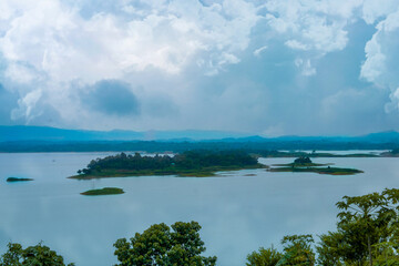 lake and clouds