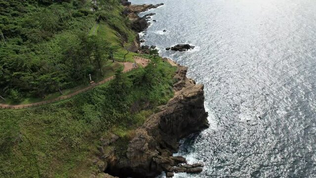 #0051 石川県 ヤセの断崖 関野鼻 空撮