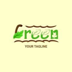 Green Logo design for company