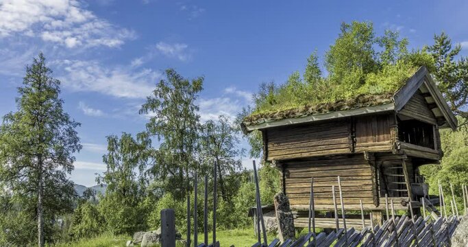 Stabbur  the food storehouse on the old Norwegian farm