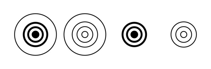 Target icon set. goal icon vector. target marketing icon vector