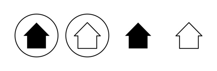 House icon set. Home icon vector