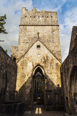 Fototapeta na wymiar Muckross Abbey ruin in Ireland