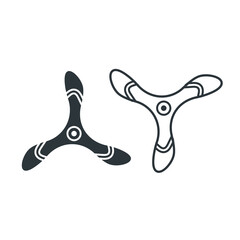 boomerang icon, vector art