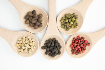 Cinco clases o tipos de pimienta