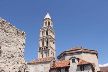Fototapeta na wymiar Tower of Diocletian's Palace, Split, Croatia