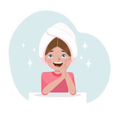 Young woman with perfect skin