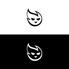 Ghost Unique attractive creative modern Logo icon design vector illustration