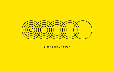 Simplification concept. Simplicity icon - 451000845
