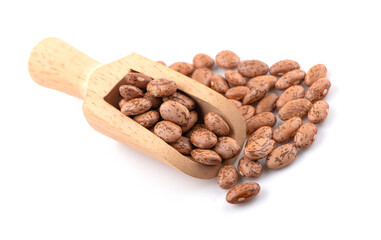 pinto beans isolated on white background