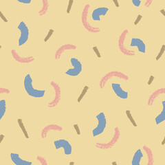 Vector abstract pink blue yellow repeat pattern
