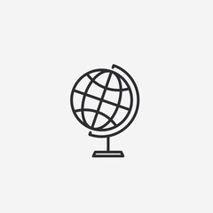 Vector illustration of earth globe icon