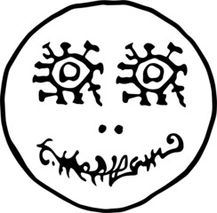 illustration of a Fantasy Face 