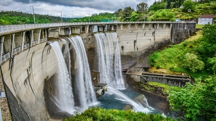 Embalse de As Eiras en Fornelos de Montes, Galicia