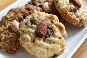 Close-Up  Almond Cookies