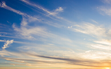 Obraz premium sunset sky and clouds