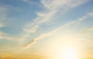 Obraz premium sunset sky with clouds