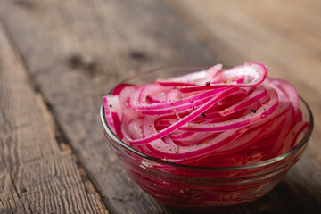 Red pickled onion, thinly sliced