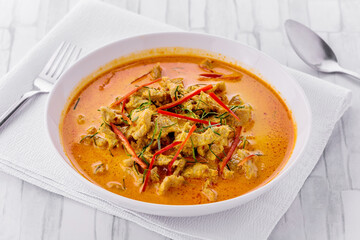 Panaeng curry with pork