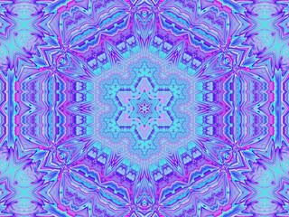 Abstract Kaleidoscope Digital Art Background Wallpaper