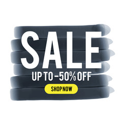 Super sale poster template with abstract ink stains. Special offer deisgn.