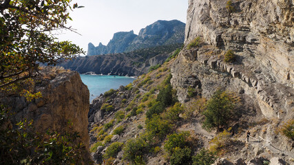 Beautiful coastline by the sea