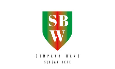 SBW shield creative latter logo victor