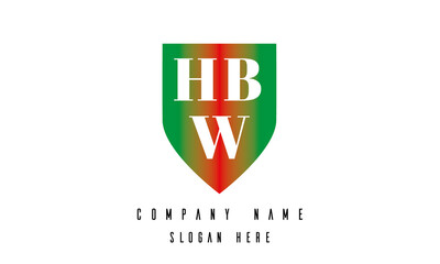 HBW shield creative latter logo victor