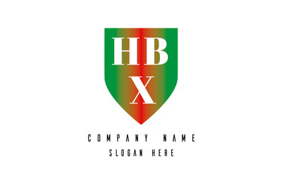 Obraz premium HBX shield creative latter logo victor