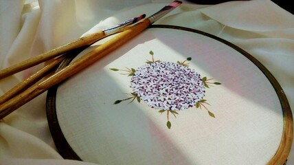 still life with lily and candle