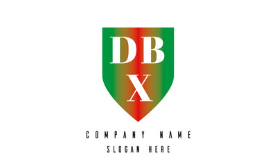 DBX shield creative latter logo