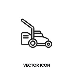 Lawn mower vector icon. Modern, simple flat vector illustration for website or mobile app.Garden tool symbol, logo illustration. Pixel perfect vector graphics	Kite vector icon. 