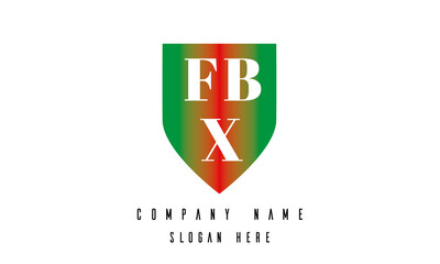 FBX shield creative latter logo