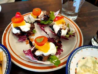 salad with cheese and olives
