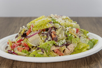 Spicy chicken salad loaded with all the good fixings to completely fill any appetite for a meal