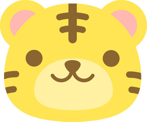 トラ　アイコン　顔