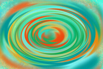 春の水面のような渦