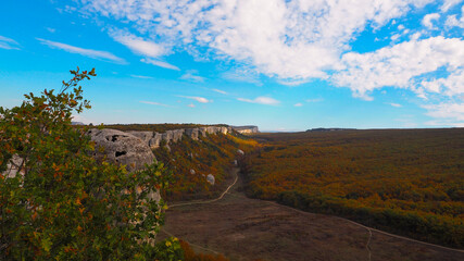 Obraz premium Beautiful mountain landscape in late autumn.