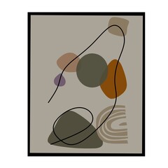 Modern minimalist abstract aesthetic illustrations