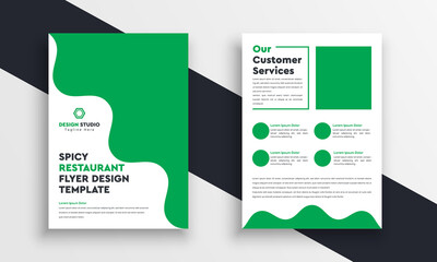 Green abstract Vector annual report Leaflet Brochure Flyer, book cover layout design, abstract business presentation template, a4 size