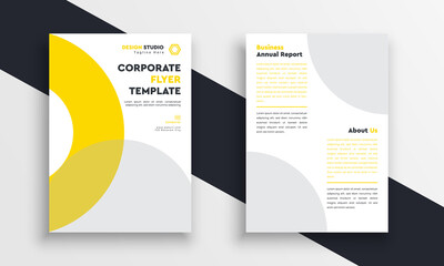 Abstract flyer design background. Brochure template
