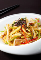 Delicious Chinese dishes, cold pork ear shreds