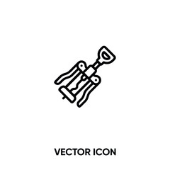 Corkscrew vector icon. Modern, simple flat vector illustration for website or mobile app.Wine opener symbol, logo illustration. Pixel perfect vector graphics	