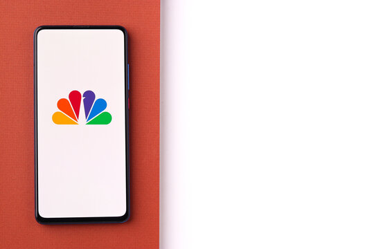 Assam, India - June 21, 2021 : Cnbc Tv Logo On Phone Screen Stock Image.