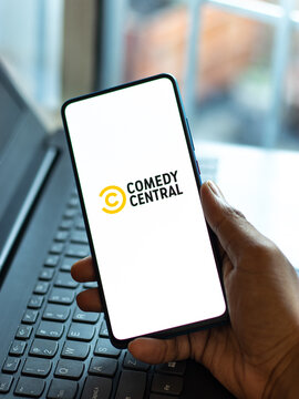 Assam, India - June 21, 2021 : Comedy Central Logo On Phone Screen Stock Image.