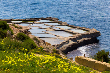 Salt pans that are still in use today.